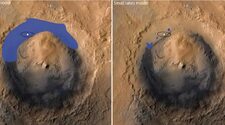 Озеро кратера Гейл может оказаться цепочкой небольших водоемов